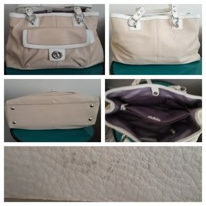 Leather Coach handbag